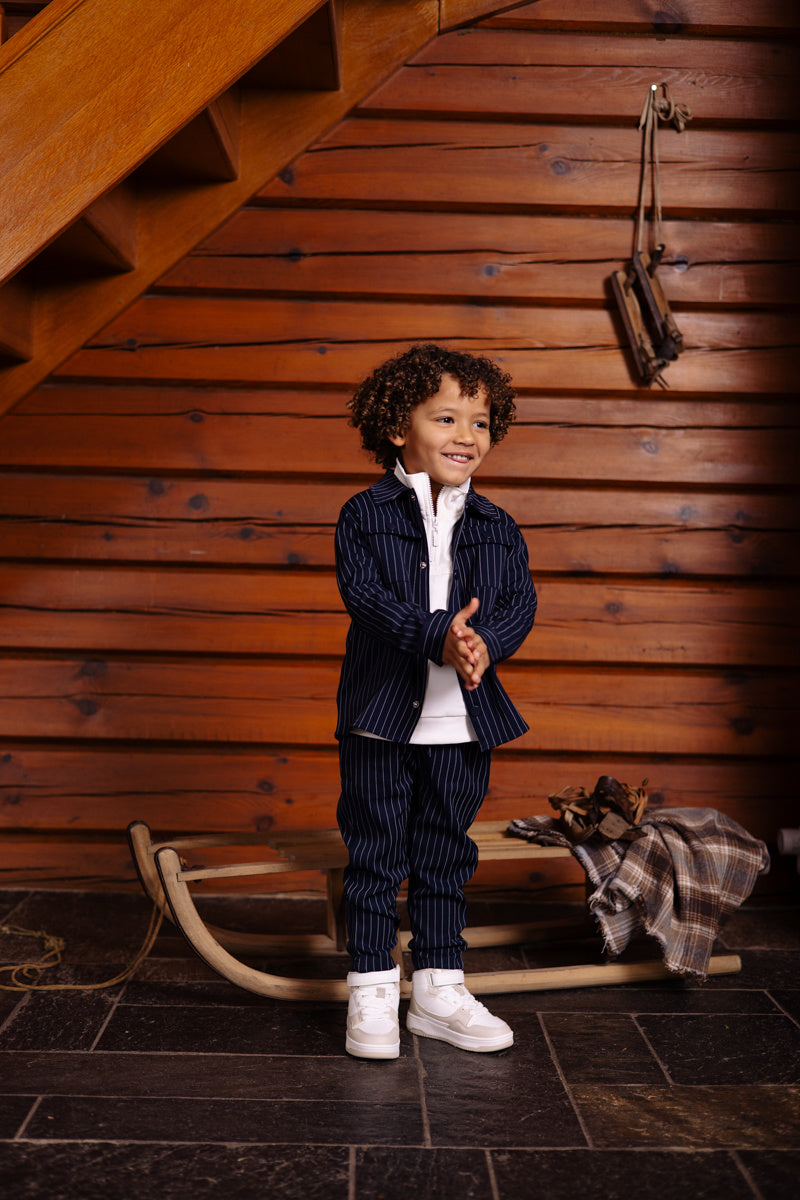 LEVV broek jongen Vio Night Blue donkerblauw