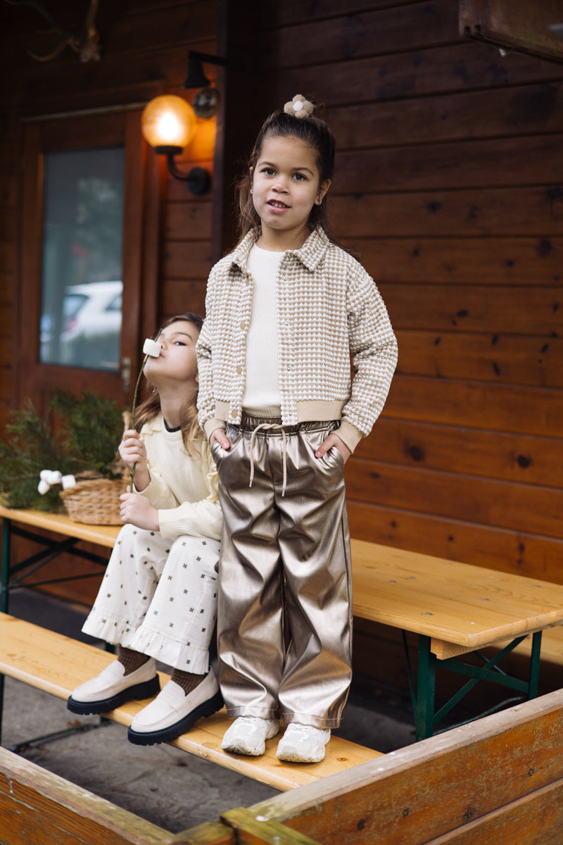 LEVV broek meisje Vonne pants Bronze brons