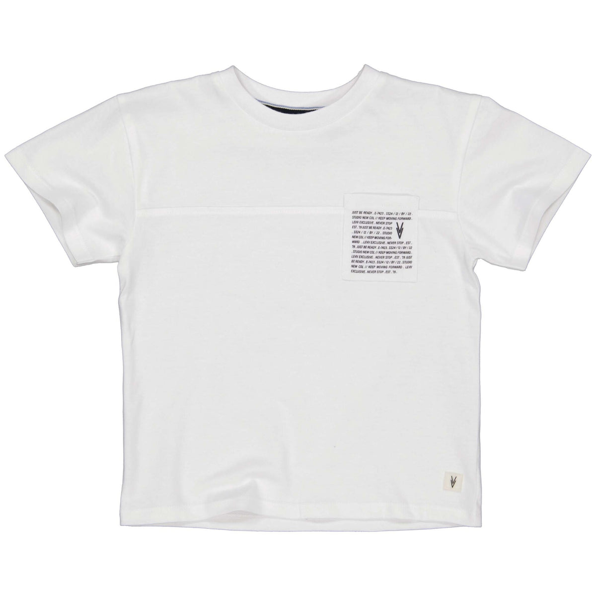 LEVV shirt jongen Manny oversized T-shirt wit