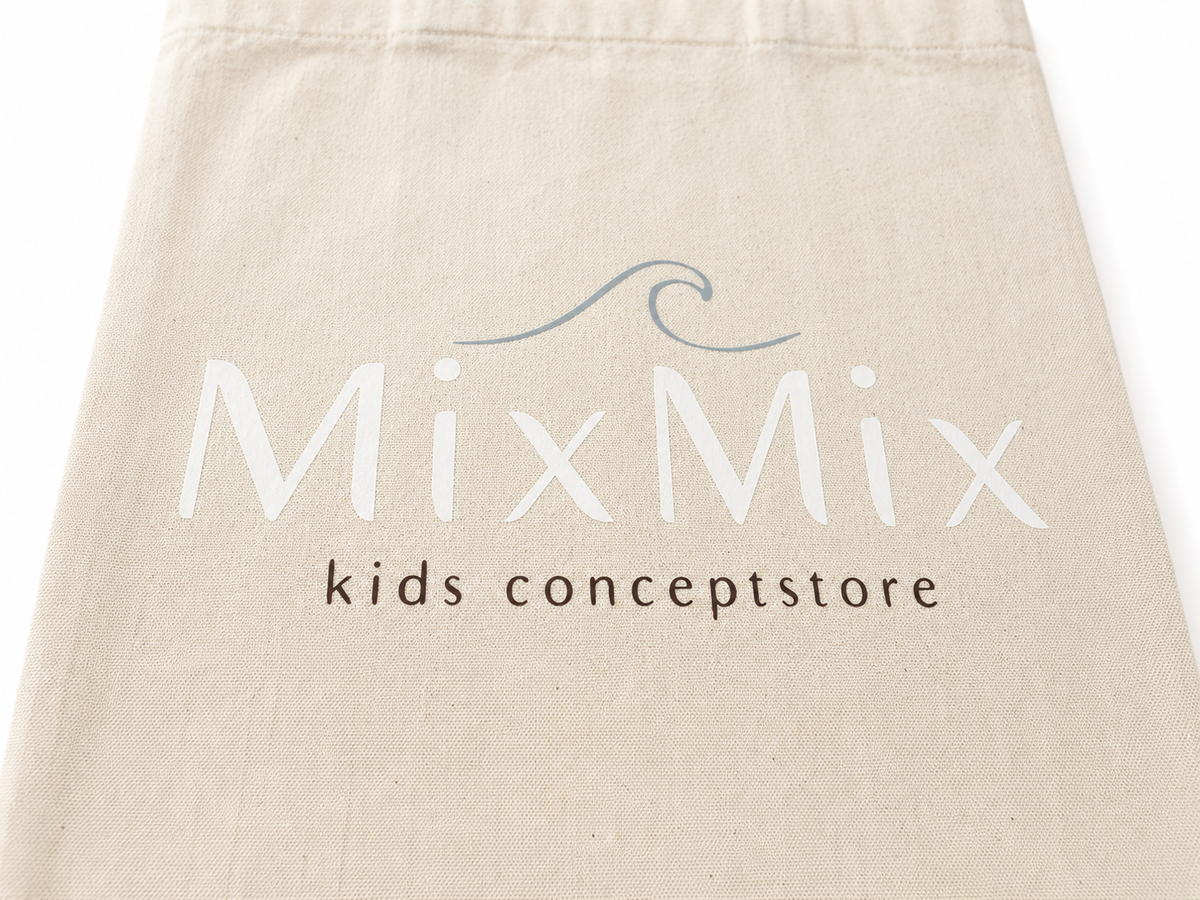 MixMix linnen tasje tas Naturel (beige)