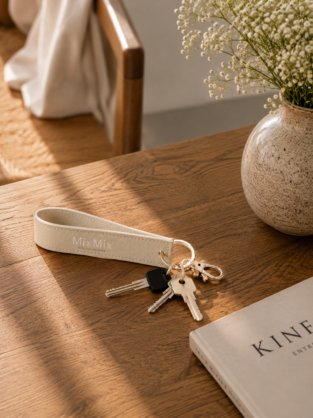 MixMix sleutelhanger Oyster (ivory)