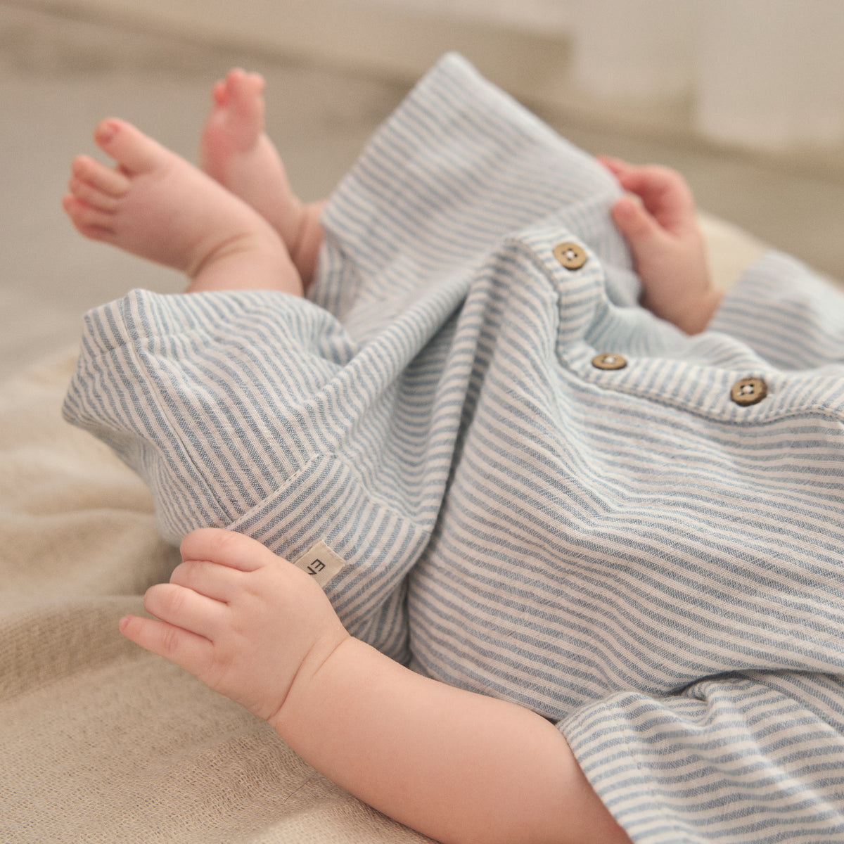 EN FANT baby mousseline Stripe Citadel boxpakje blauw