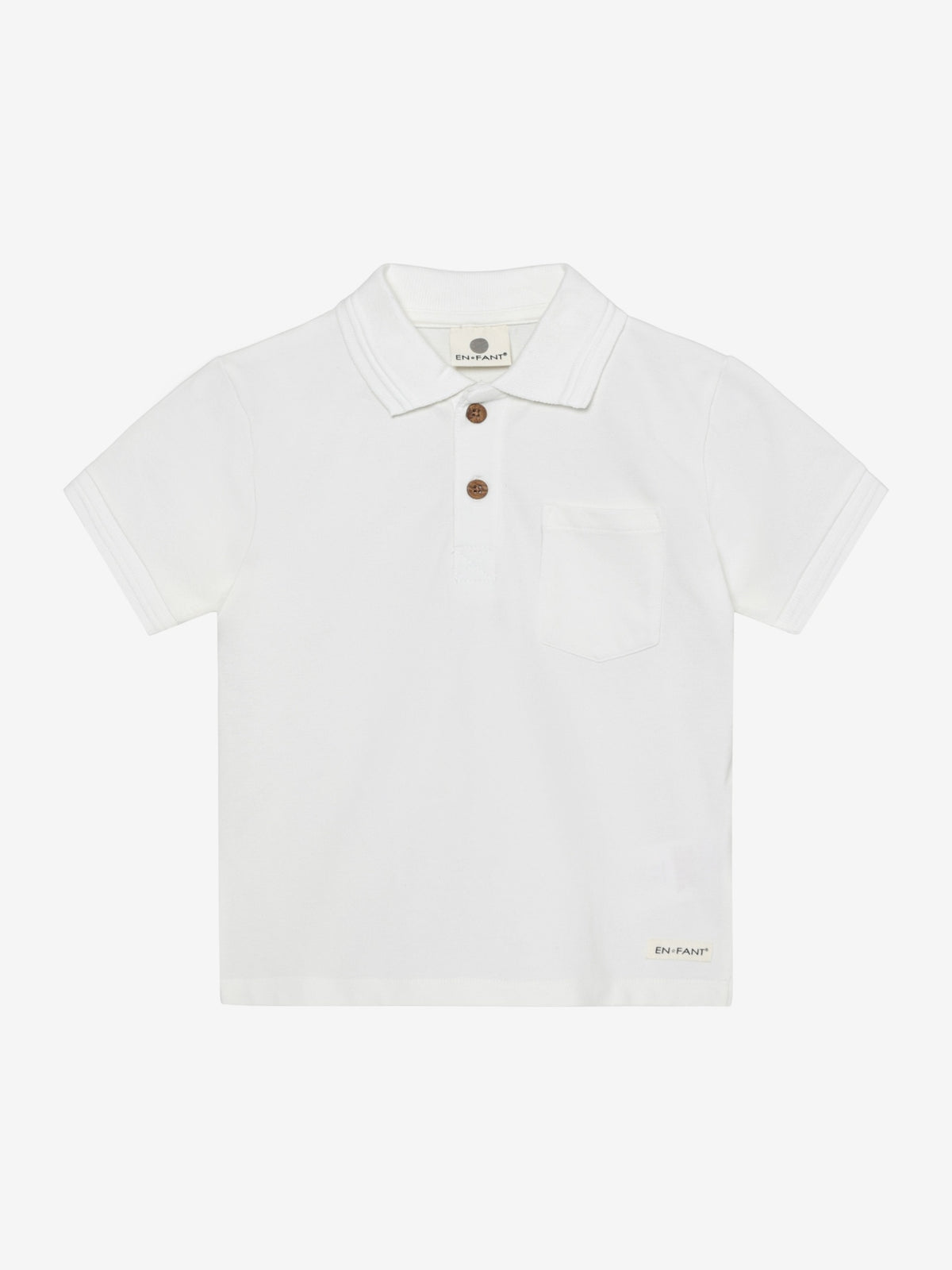 EN FANT polo shirt kind Egret wit