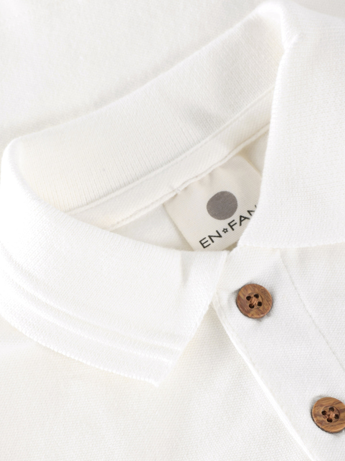 EN FANT polo shirt kind Egret wit