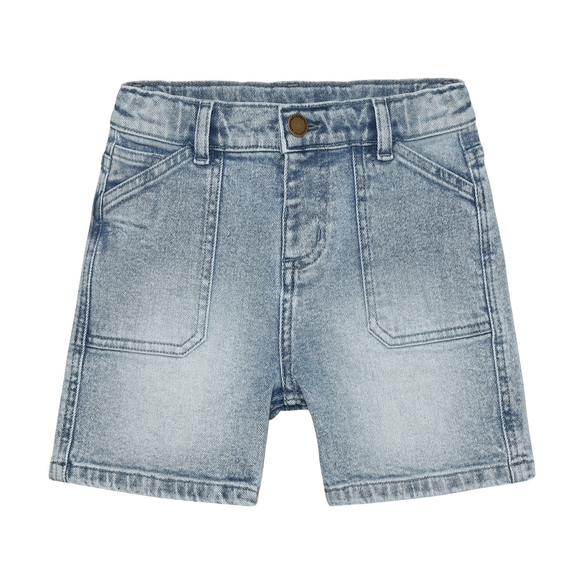 EN FANT korte broek jongen Denim Bermuda short lichtblauw. Valt groot.