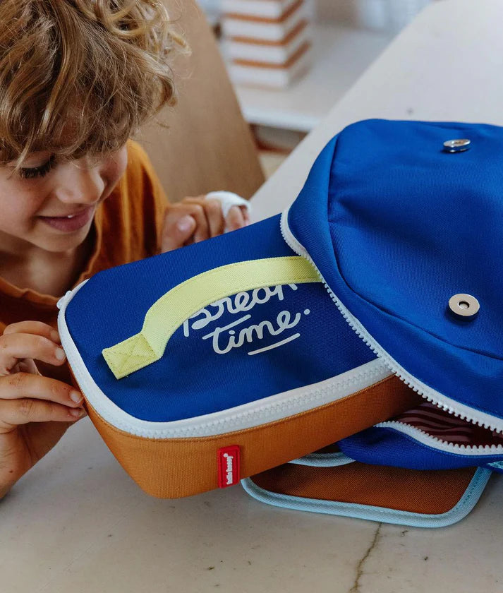 HELLO HOSSY isotherm lunchzakje kind Mini Blue Canyon blauw geïsoleerd lunchtasje