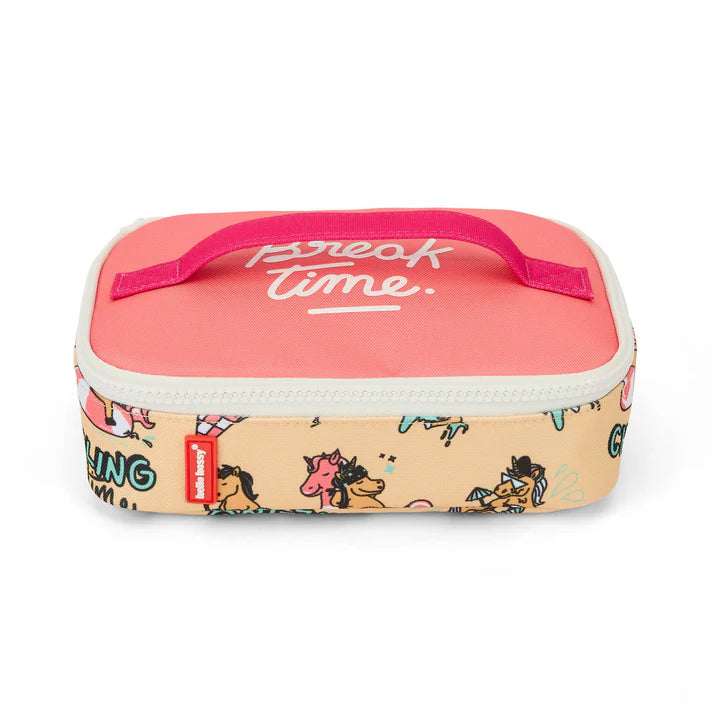 HELLO HOSSY isotherm lunchzakje kind Unicorn roze geïsoleerd lunchtasje