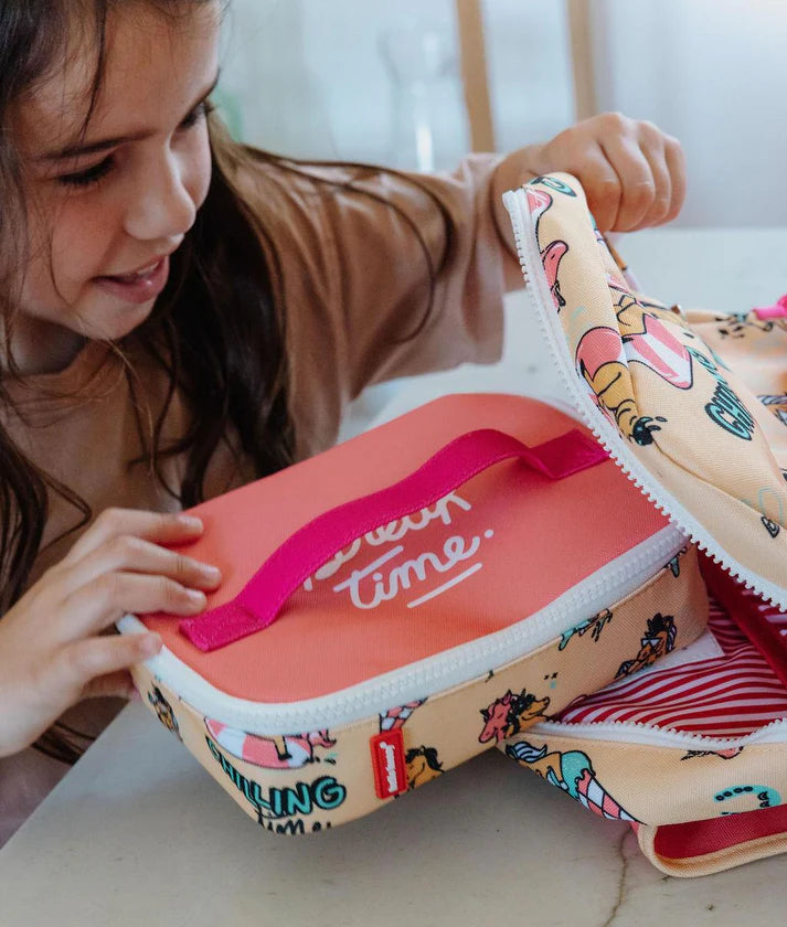 HELLO HOSSY isotherm lunchzakje kind Unicorn roze geïsoleerd lunchtasje