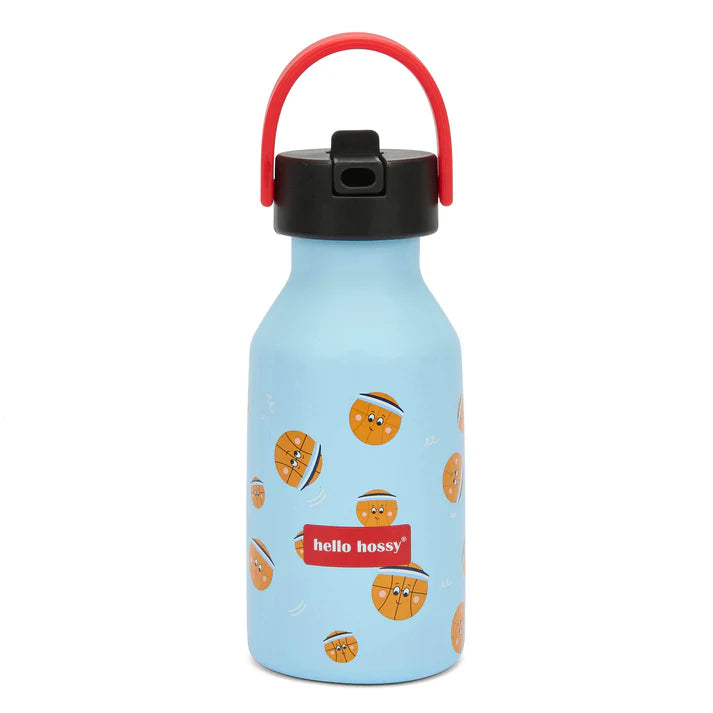 HELLO HOSSY drinkfles kind Bball Crew blauwe waterfles