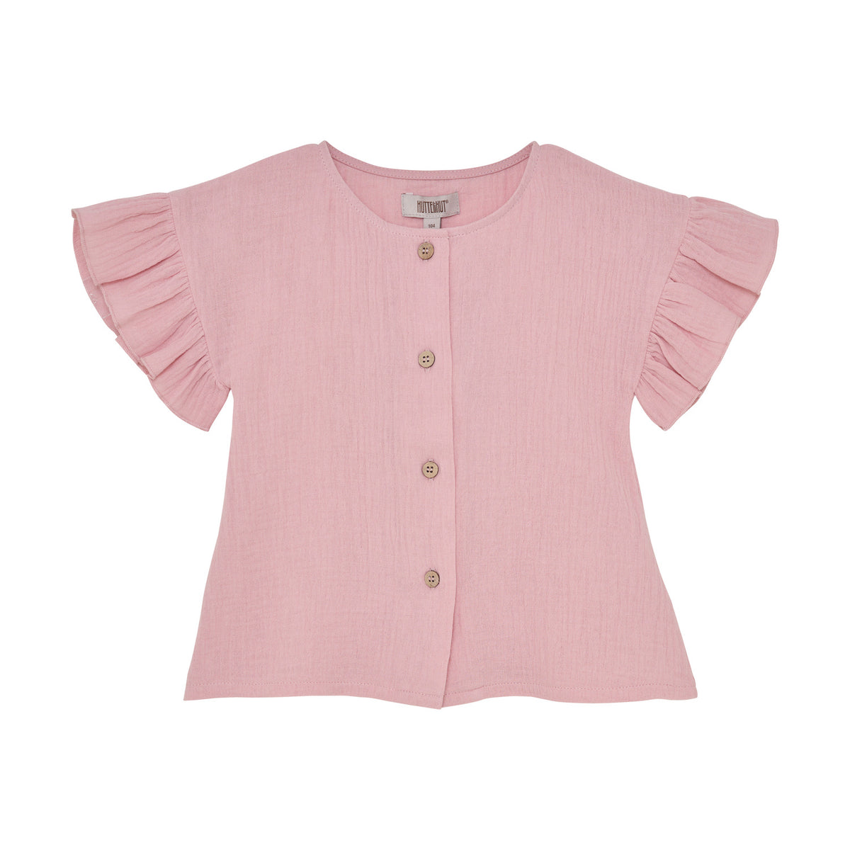Huttelihut blouse meisje SS Muslin Pale Mauve oudroze
