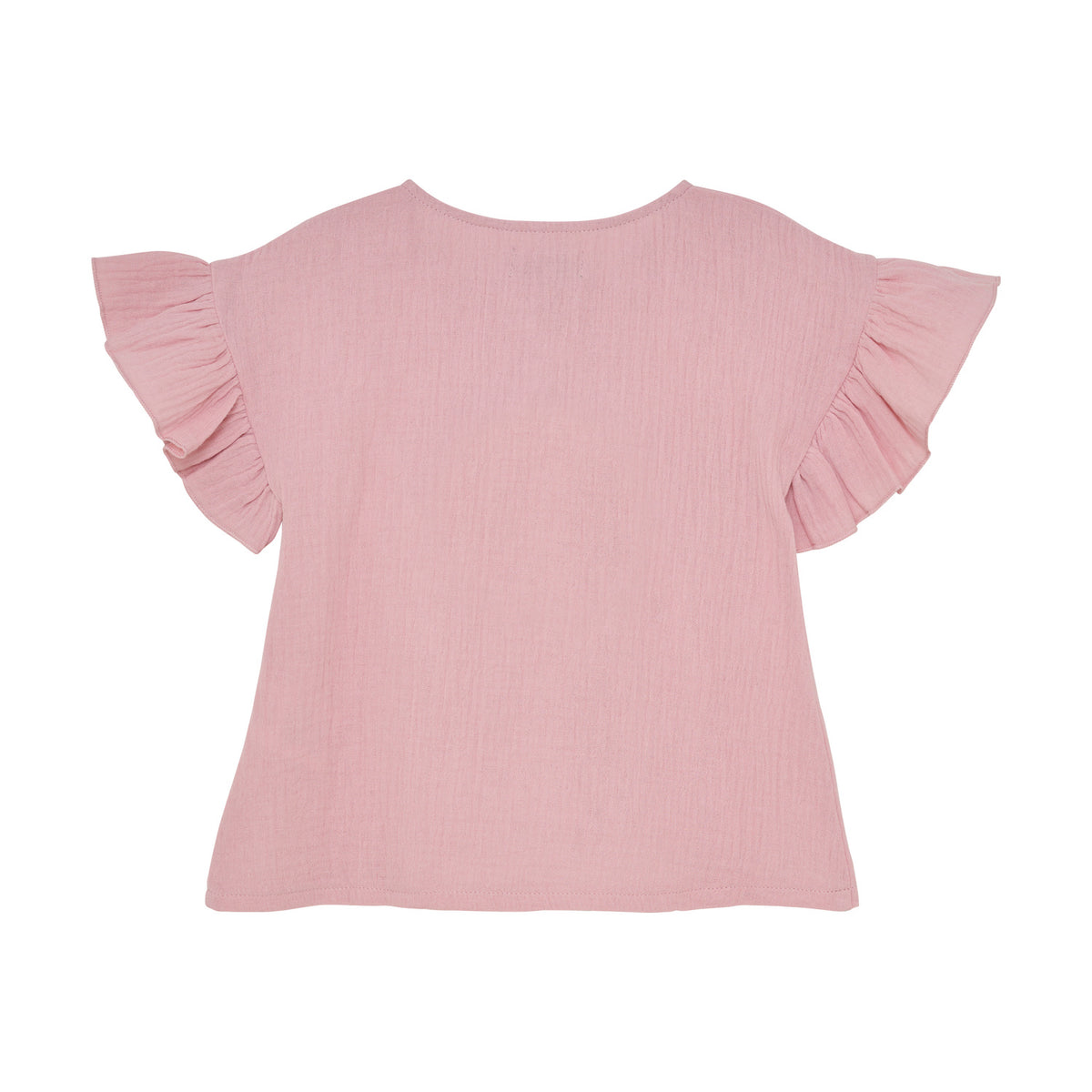 Huttelihut blouse meisje SS Muslin Pale Mauve oudroze