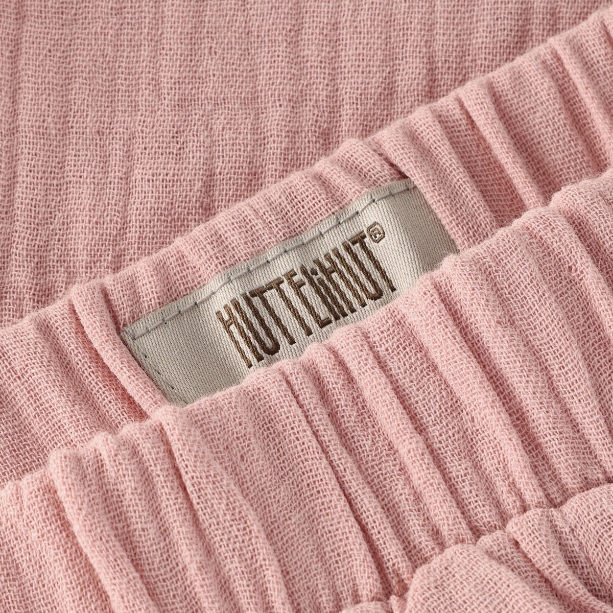 Huttelihut korte broek baby meisje SS Muslin Pale Mauve oudroze