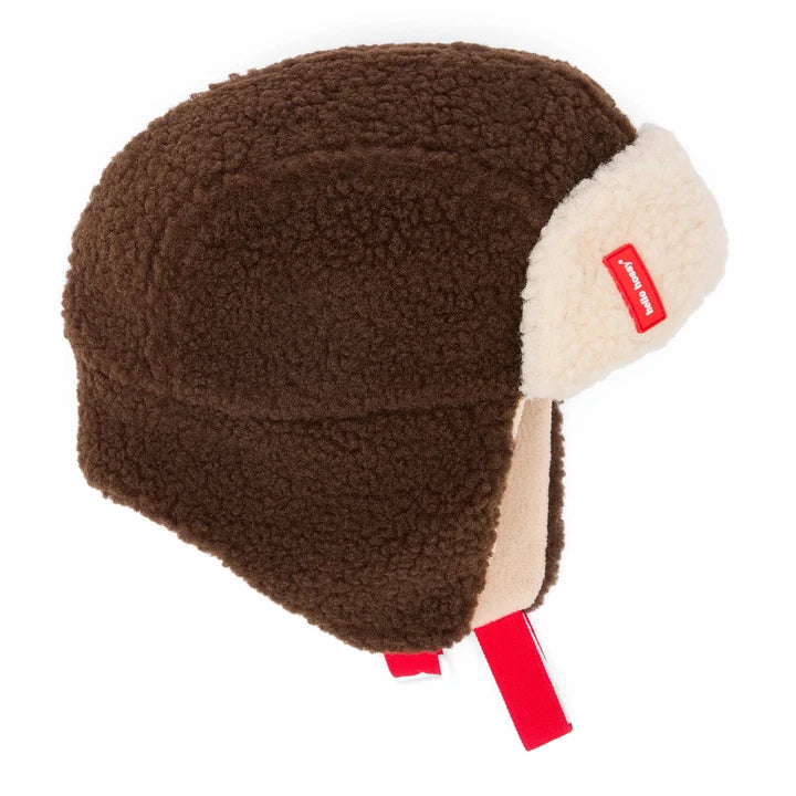 HELLO HOSSY wintermuts kind Cozy Ushanka Noah donkerbruin crème teddy