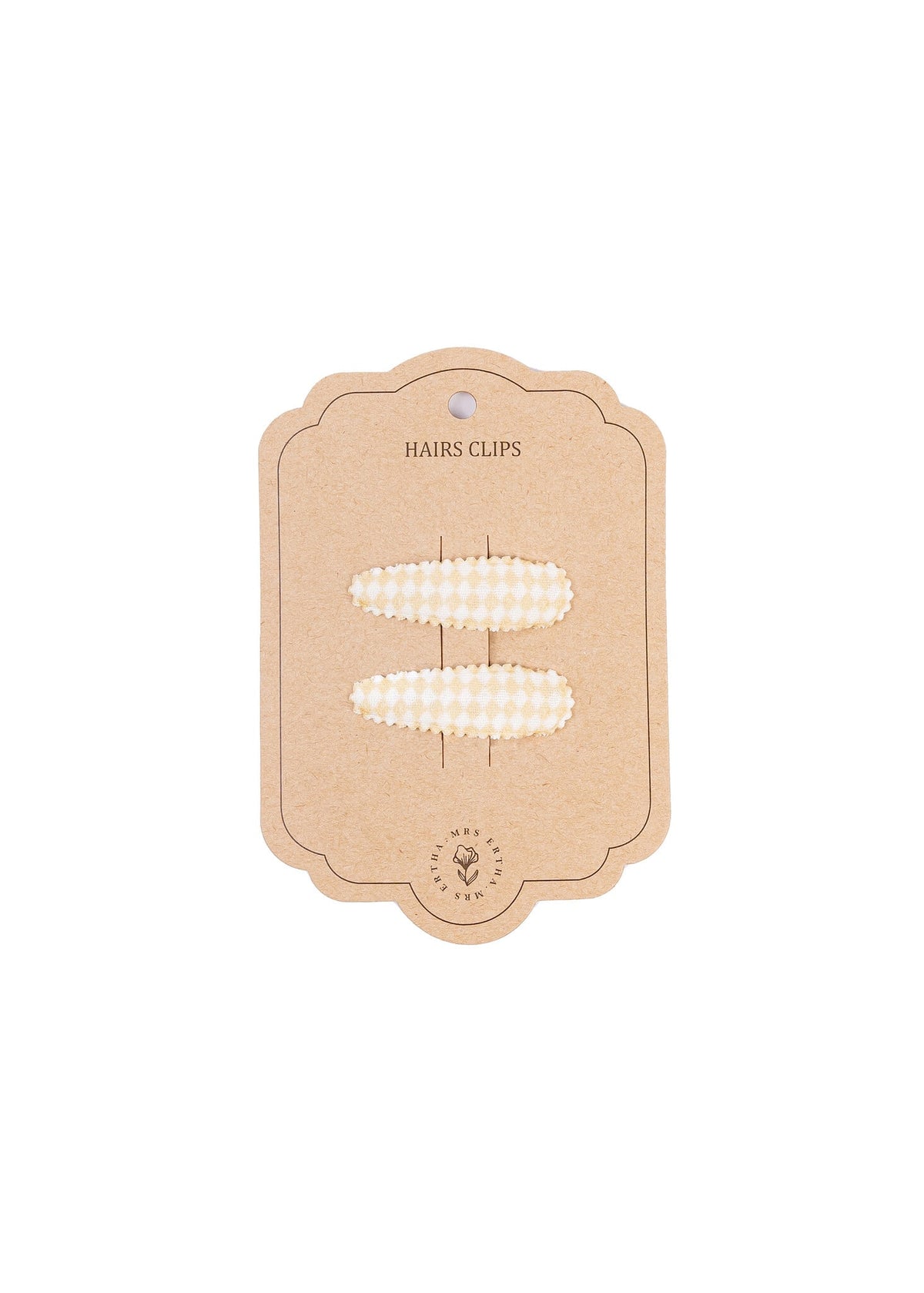 Mrs Ertha haarclips meisje 2-pack Speckled Diamond Ecru (gebroken wit)