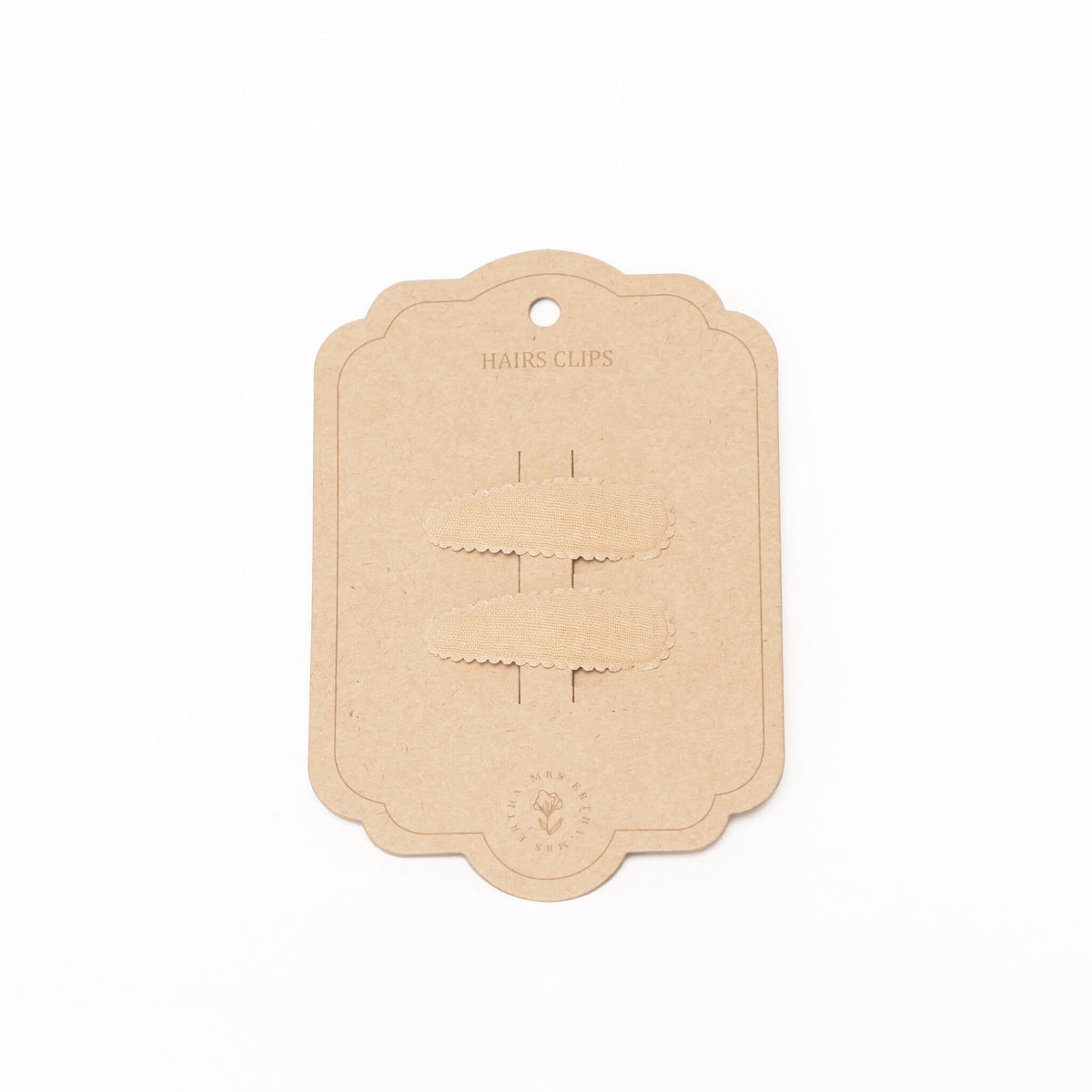Mrs Ertha haarclips meisje 2-pack Sunchine beige