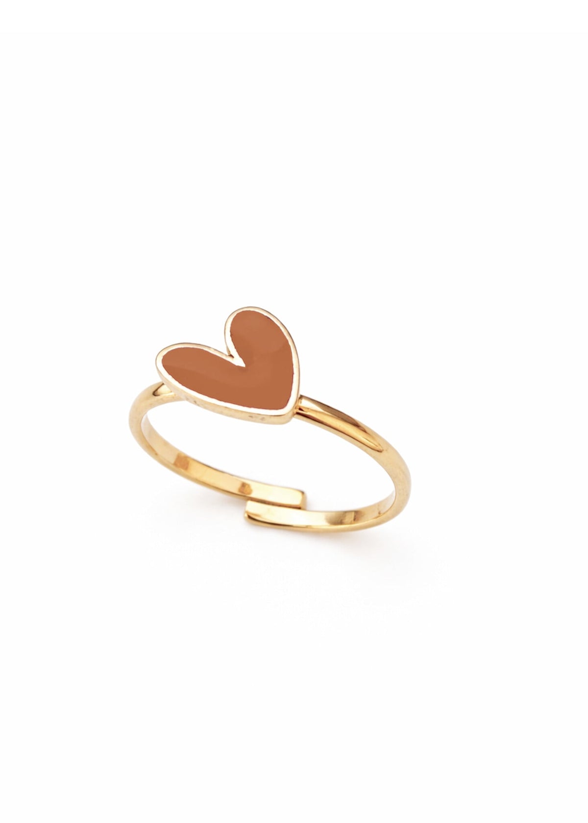 Mrs Ertha ring meisje Spin Ring Organic Heart Gold (goud)