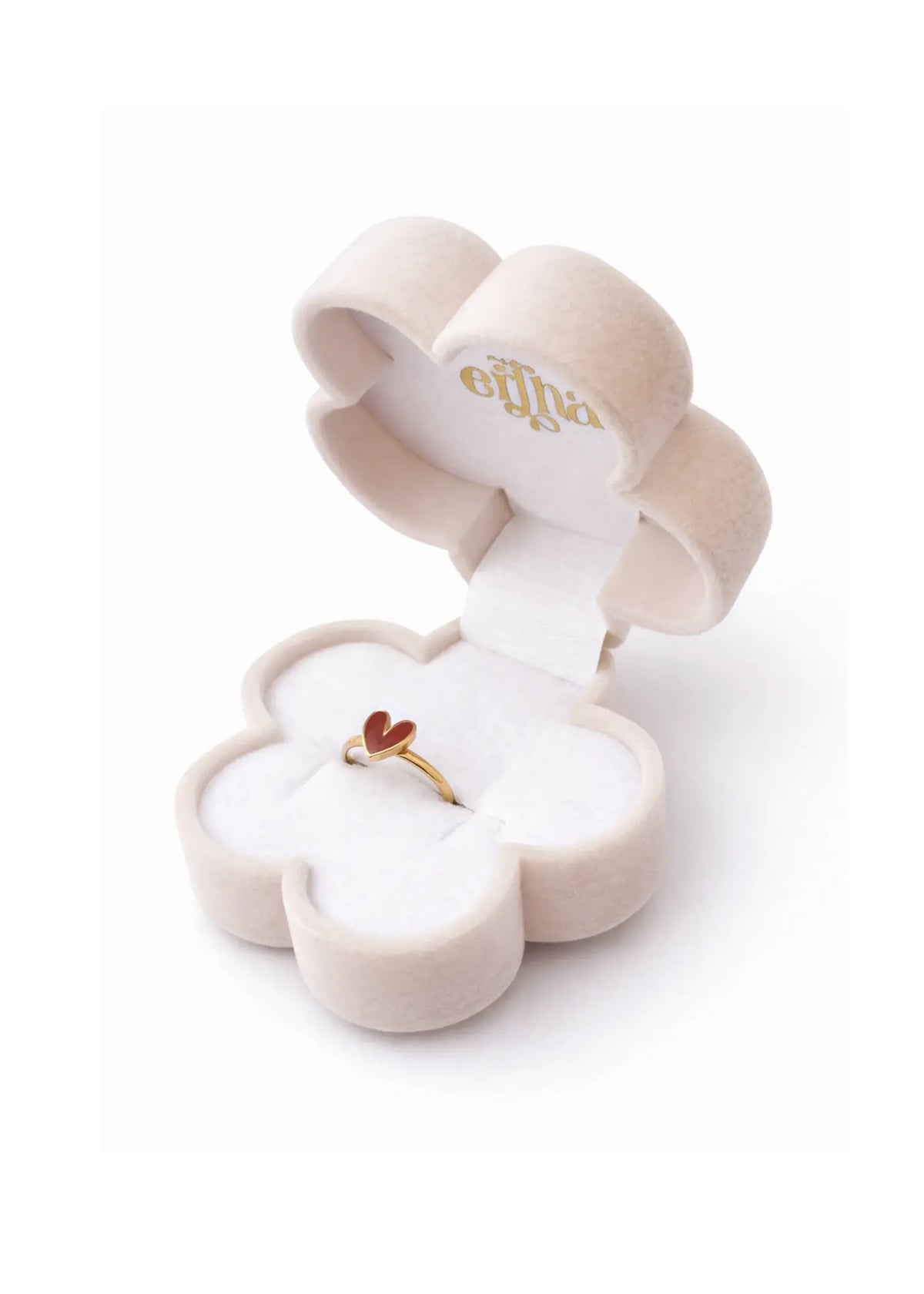 Mrs Ertha ring meisje Spin Ring Organic Heart Gold (goud)