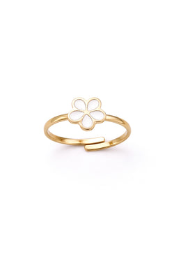 Mrs Ertha ring meisje Spin Ring Pure Petal Gold (goud)