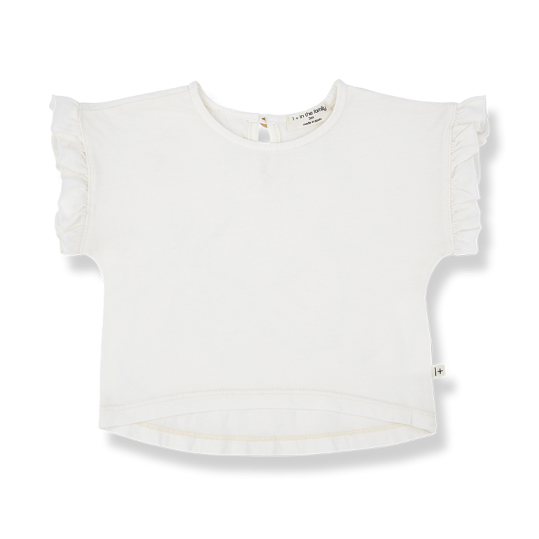 1+ IN THE FAMILY shirt baby Campanet off-white wit
