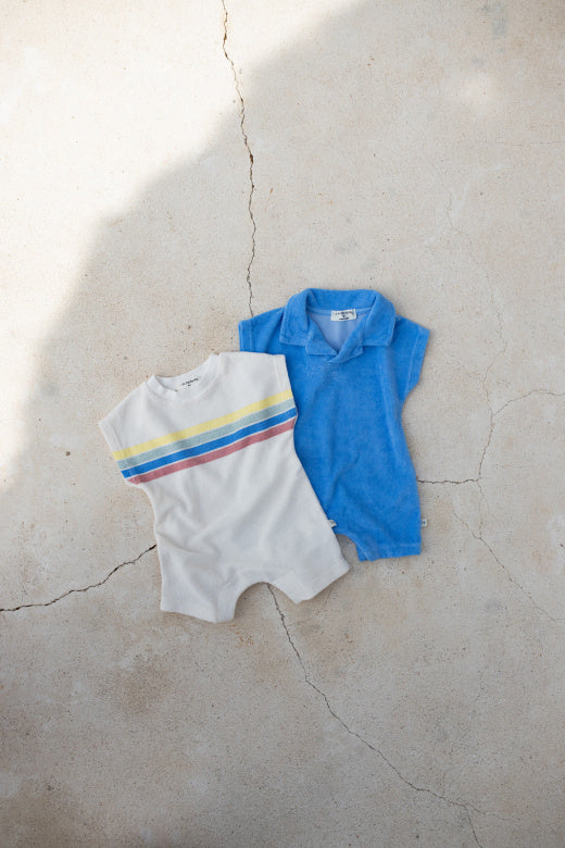 1+ IN THE FAMILY jumpsuit baby Campos off-white wit boxpakje