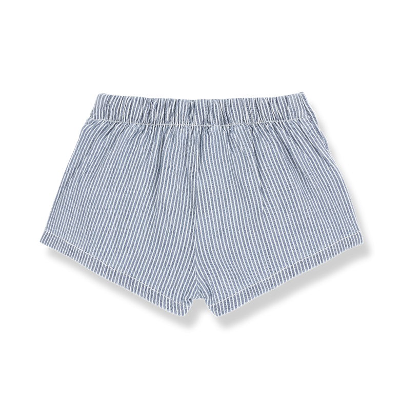 1+ IN THE FAMILY korte broek baby Deia denim blauw