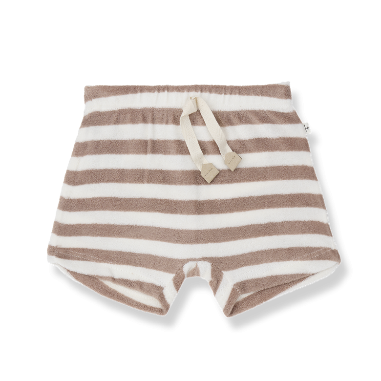 1+ IN THE FAMILY korte broek baby Feres taupe bruin