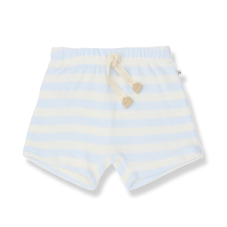 1+ IN THE FAMILY korte broek baby Feres Misty Blue blauw