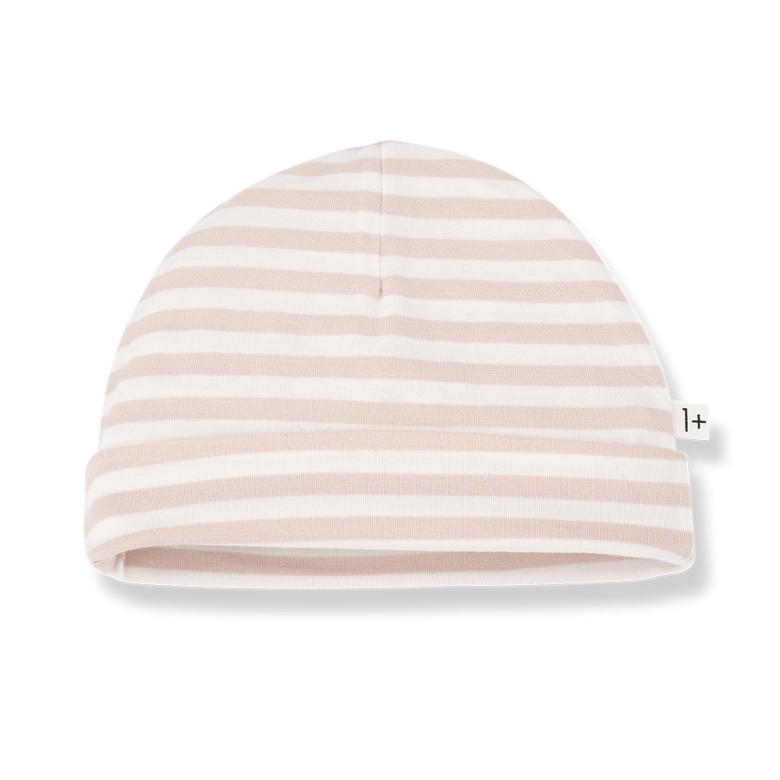 1+ IN THE FAMILY muts baby Gio Blossom roze beanie