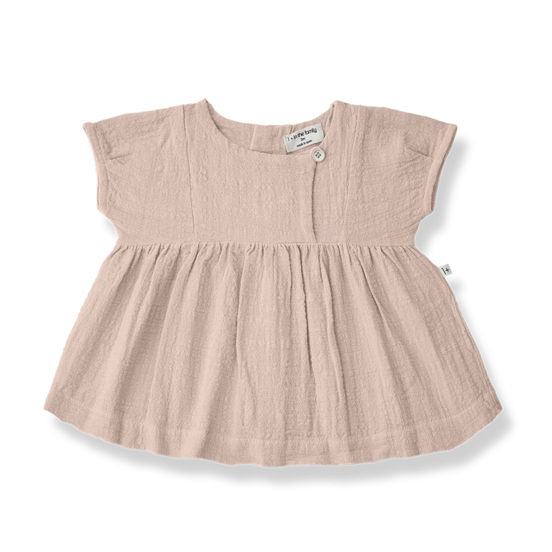 1+ IN THE FAMILY jurk baby Gualta Rose roze zomerjurk