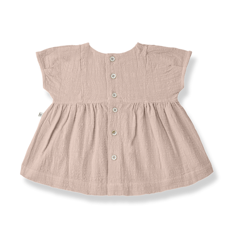 1+ IN THE FAMILY jurk baby Gualta Rose roze zomerjurk