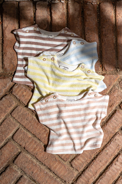 1+ IN THE FAMILY shirt baby Kavala taupe bruin