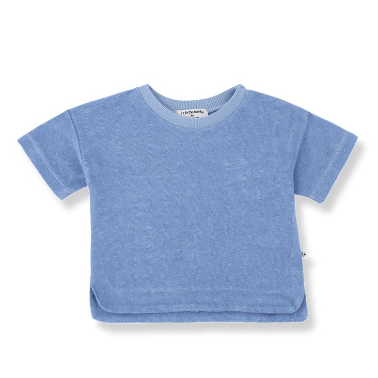 1+ IN THE FAMILY shirt baby Manacor Ultramarine blauw