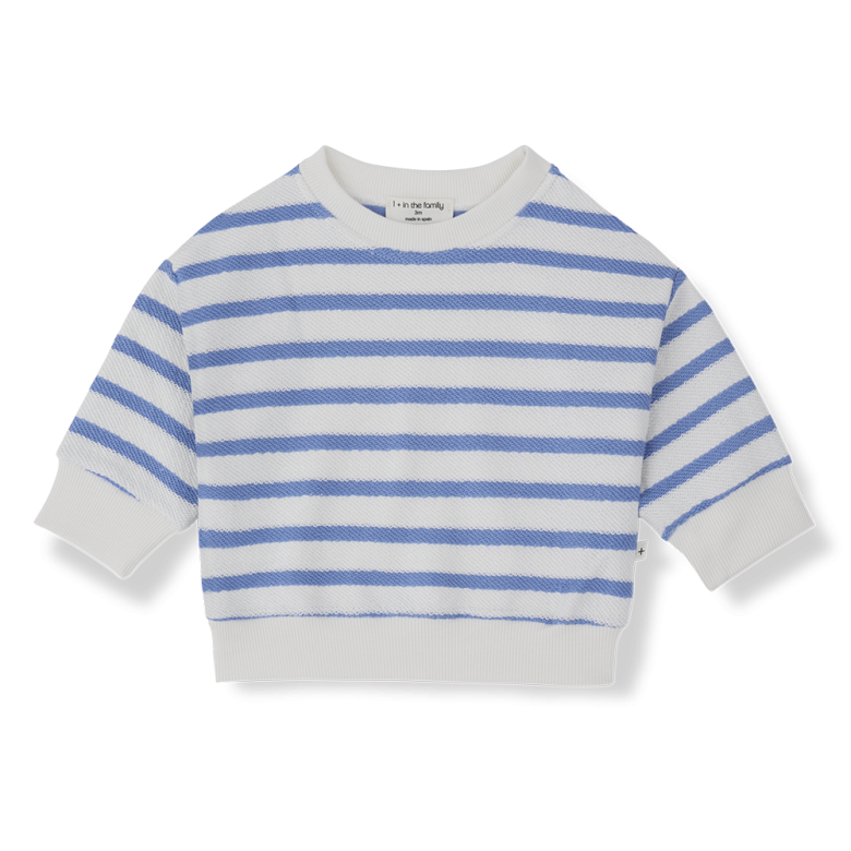 1+ IN THE FAMILY trui baby Marroig Ultramarine blauw sweater