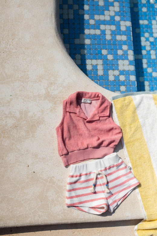 1+ IN THE FAMILY korte broek baby Portinatx Strawberry roze