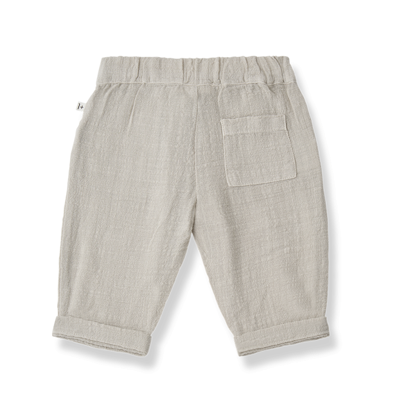 1+ IN THE FAMILY broek baby Rupia beige wit