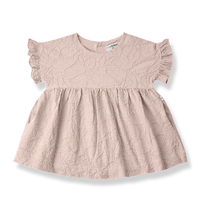 1+ IN THE FAMILY jurk baby Satuna Rose roze zomerjurk