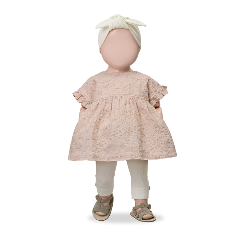 1+ IN THE FAMILY jurk baby Satuna Rose roze zomerjurk