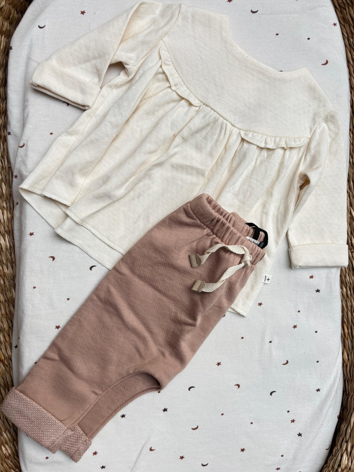 1+ IN THE FAMILY broek baby Telos taupe bruin