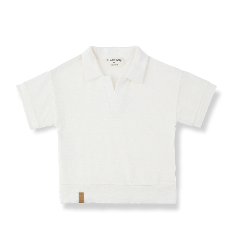 1+ IN THE FAMILY polo baby Vajol off-white wit