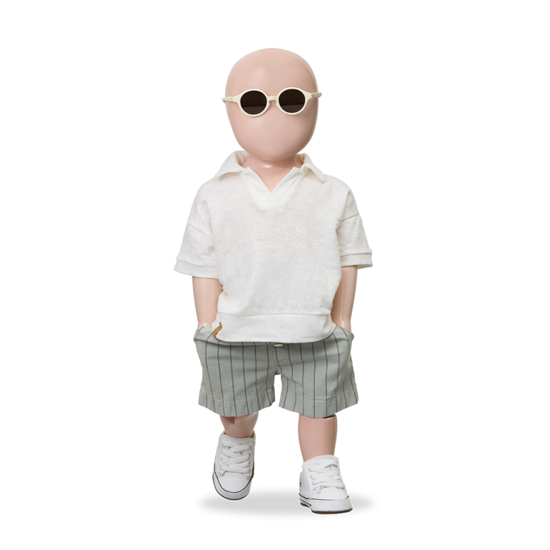 1+ IN THE FAMILY polo baby Vajol off-white wit