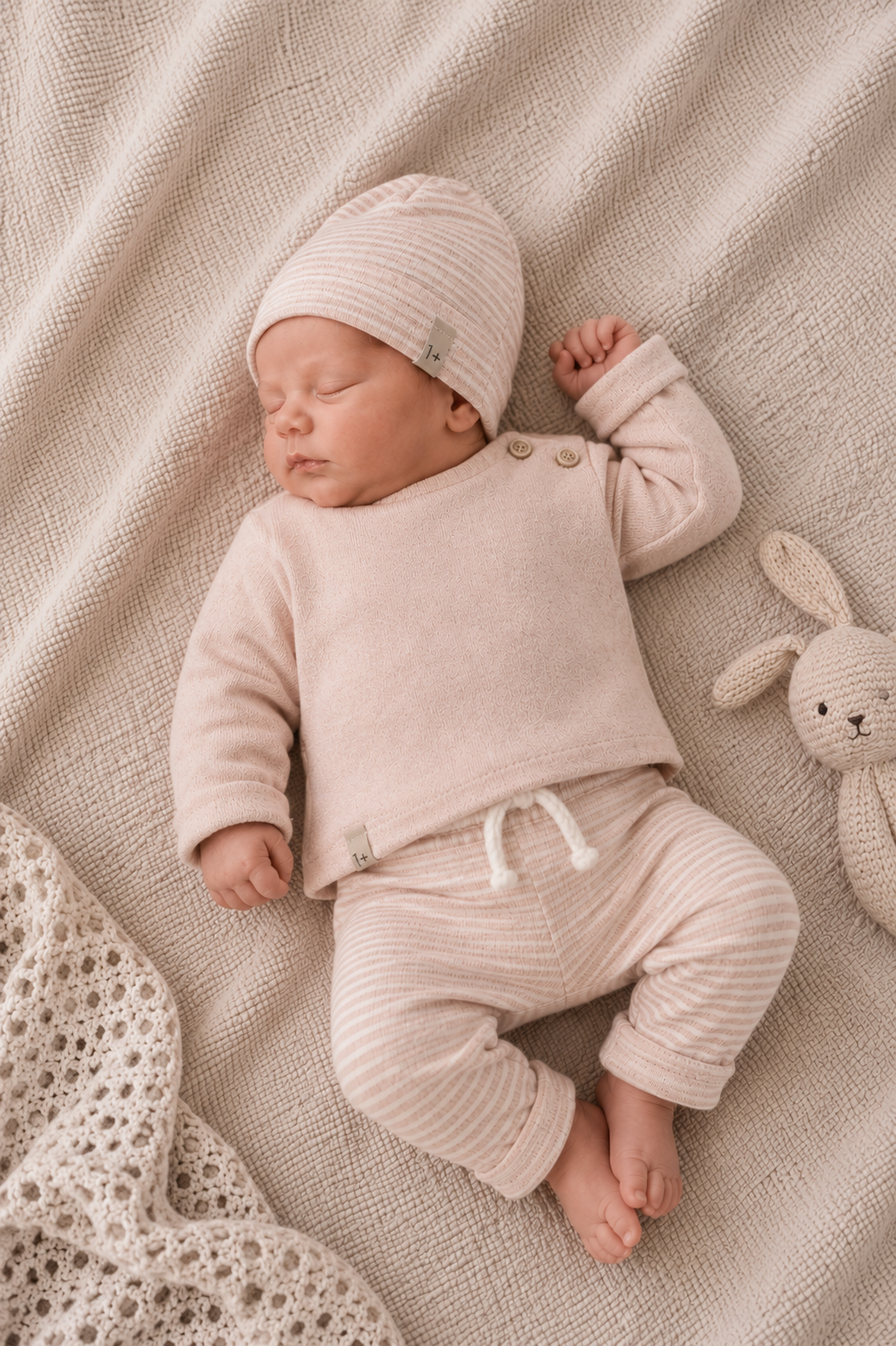 1+ IN THE FAMILY broek baby Antony Nude (lichtroze)