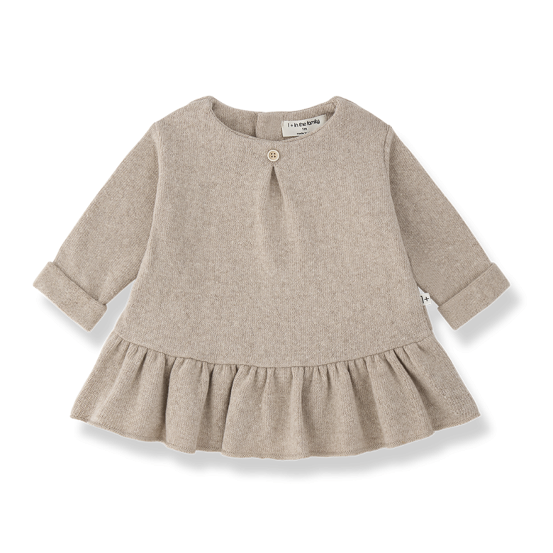 1+ IN THE FAMILY jurk baby Giverny Beige