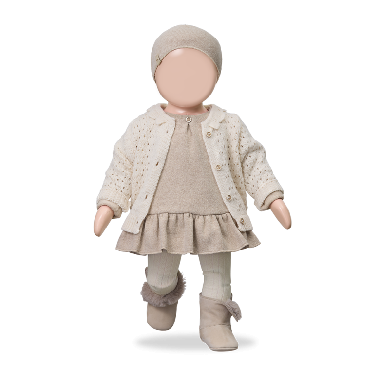 1+ IN THE FAMILY jurk baby Giverny Beige