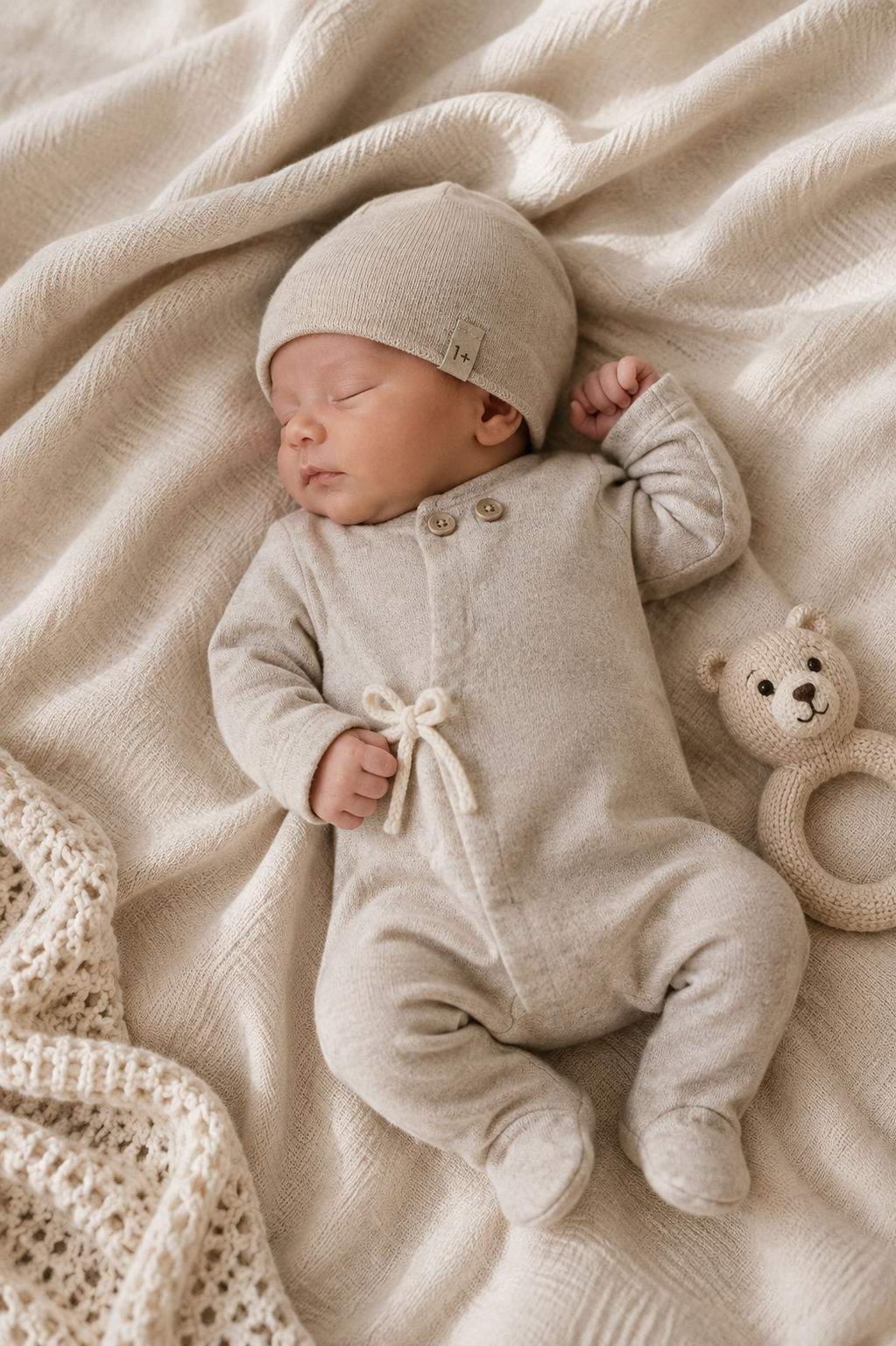 1+ IN THE FAMILY boxpakje baby Havre Beige