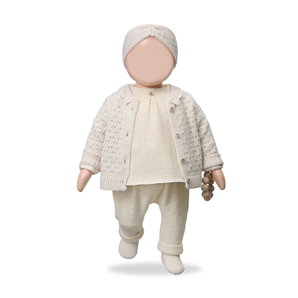 1+ IN THE FAMILY broek baby Anglet Ecru