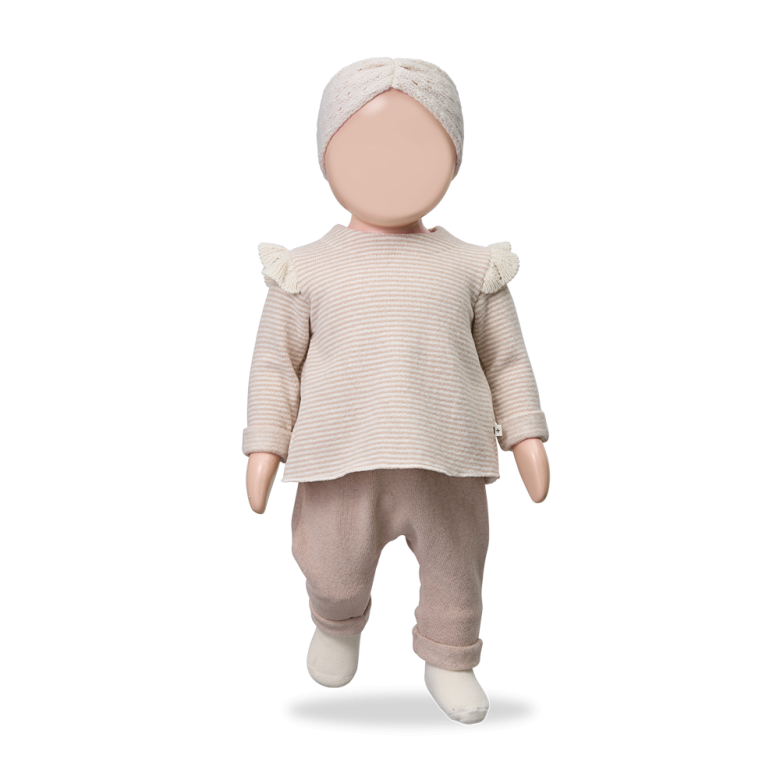 1+ IN THE FAMILY T-shirt baby Annecy Nude (lichtroze)
