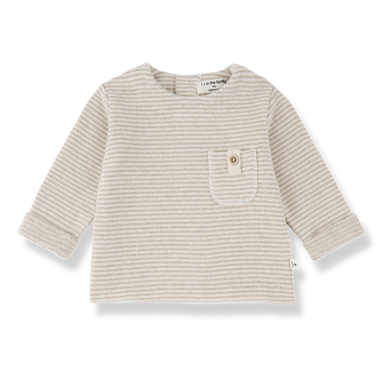 1+ IN THE FAMILY T-shirt baby Belfort Beige