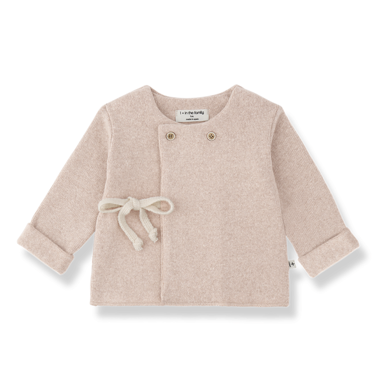 1+ IN THE FAMILY T-shirt baby Pessac Nude (lichtroze)