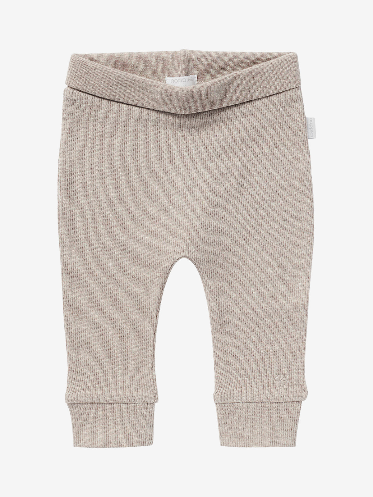 Noppies rib broek baby Naura Taupe Melange (taupe gemêleerd)