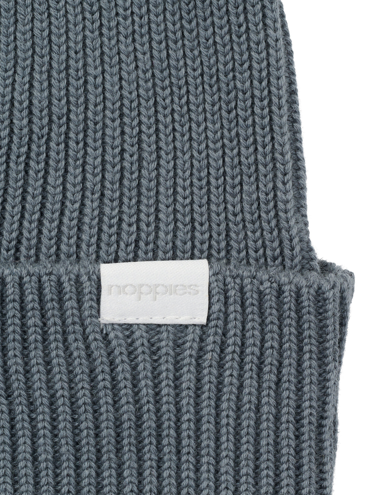 Noppies gebreide muts baby Stormy Weather (blauwgrijs)